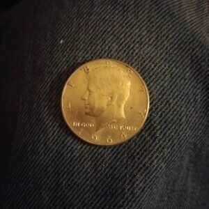 1964 silver Kennedy half dollar